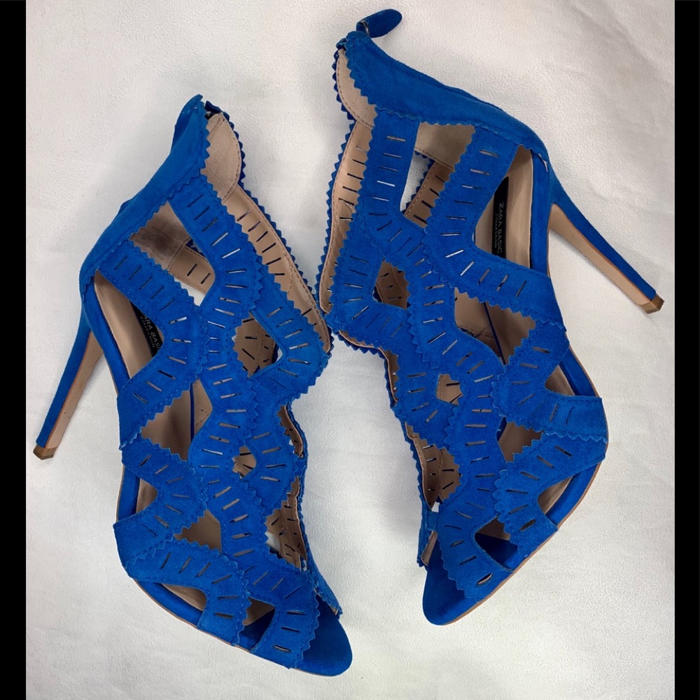 Zara Blue high heel